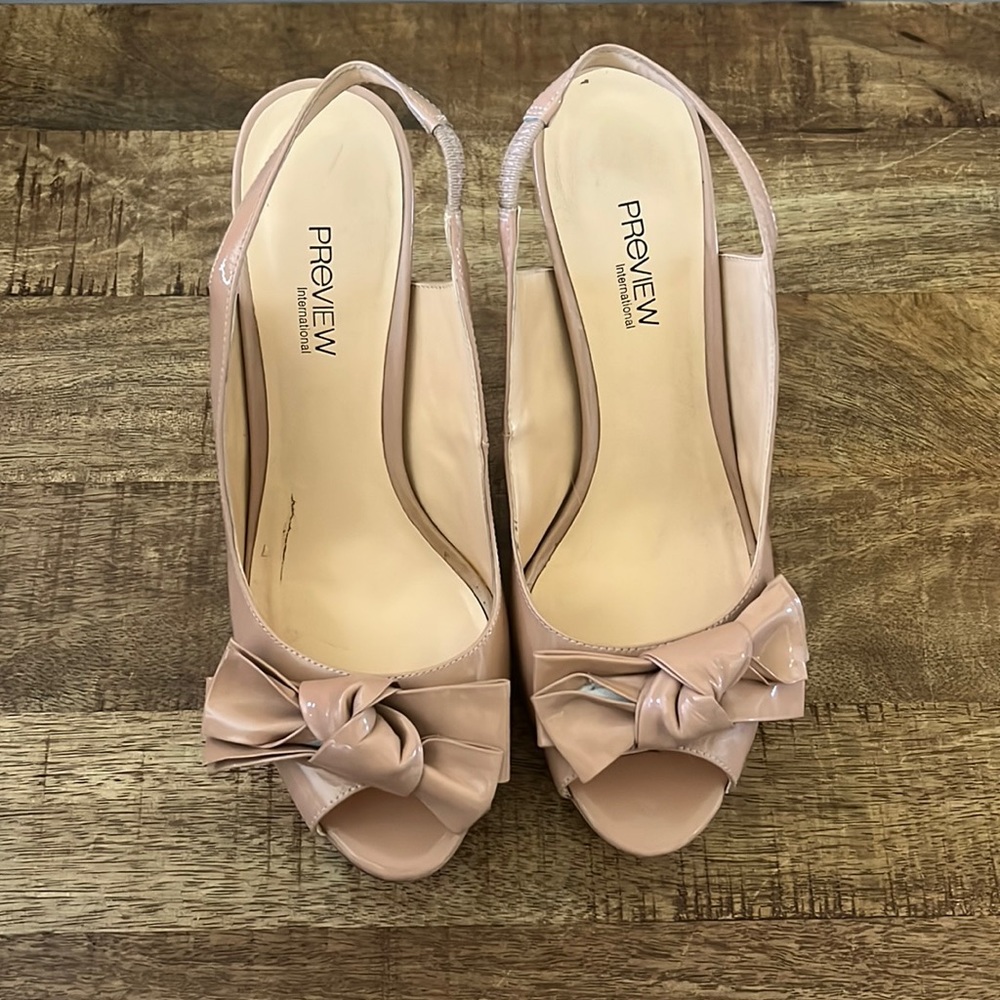 Tan/Mauve Slingback Heels